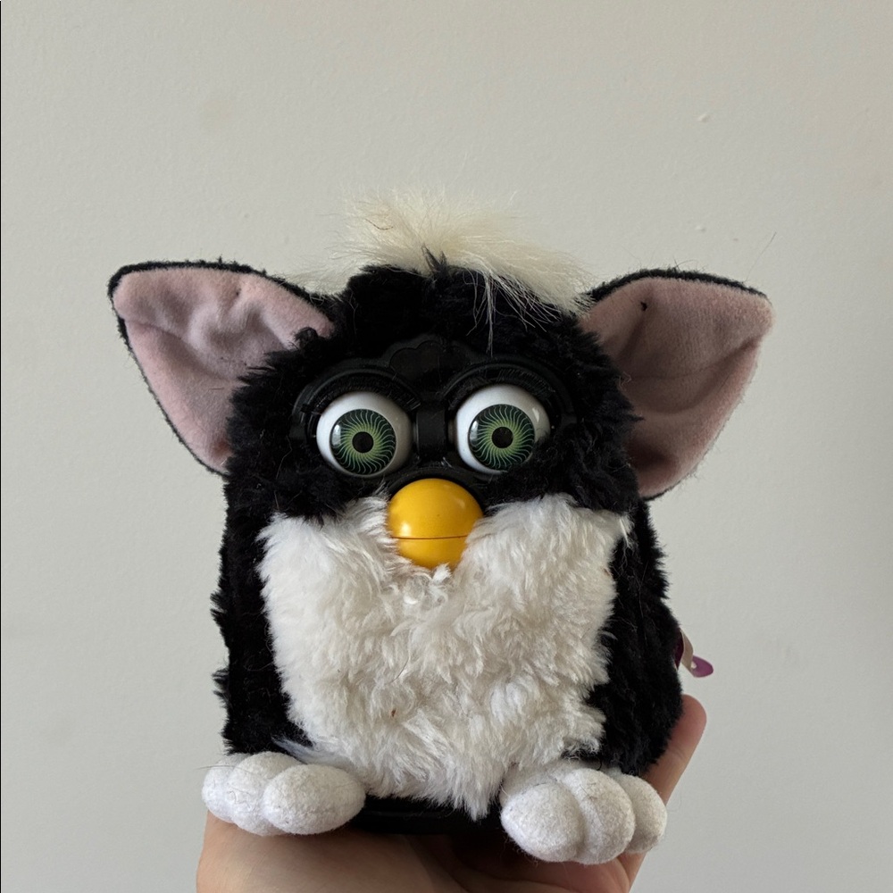 Black and White Furby Toy